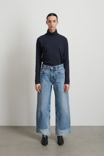 the reworked culotte in vintage indigo