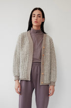 Load image into Gallery viewer, knit/weave jacket in slate