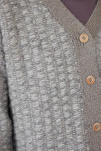 Load image into Gallery viewer, knit/weave jacket in slate