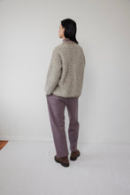 Load image into Gallery viewer, knit/weave jacket in slate