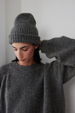 Load image into Gallery viewer, skinny rib hat in charcoal