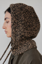 Load image into Gallery viewer, handknit hood in sable