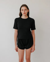 Load image into Gallery viewer, rib tee in black