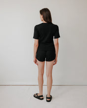 Load image into Gallery viewer, rib tee in black