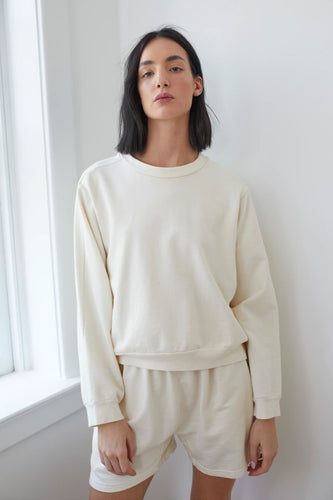 easy summer sweatshirt in natural