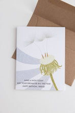 Load image into Gallery viewer, dandelion wish-birthday greeting card