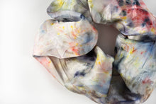 Load image into Gallery viewer, botanically dyed silk scrunchie in purple