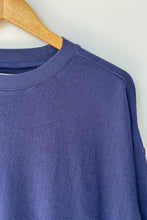 Load image into Gallery viewer, pointelle core sweatshirt in navy