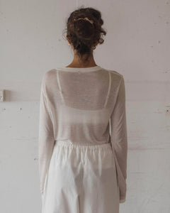 long sleeve tee in undyed
