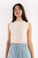 Load image into Gallery viewer, boucle tank in cream