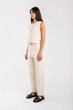 Load image into Gallery viewer, boucle rib vest in cream