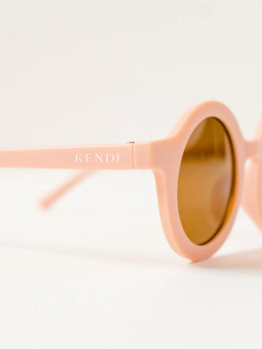 baby round sunnies in blush