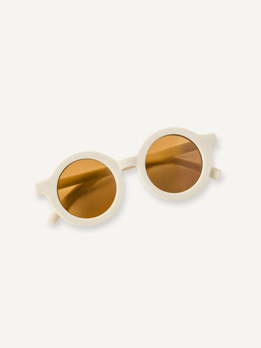 baby round sunnies in cream