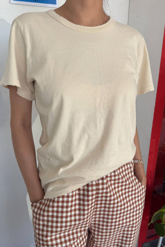 organic cotton vintage boy tee in bone