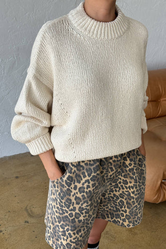 zoe cotton sweater in naturel