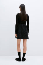 Load image into Gallery viewer, embellished mini dress in black