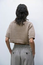 Load image into Gallery viewer, cotton buttoned top in taupe