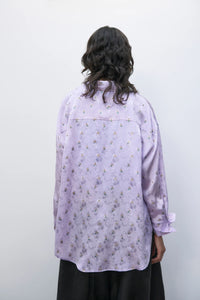 silk floral shirt in cardo