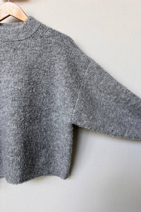 elise sweater in heather grey