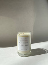 Load image into Gallery viewer, palo santo &amp; desert rose candle