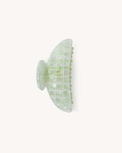 midi heirloom claw in mint shell checker