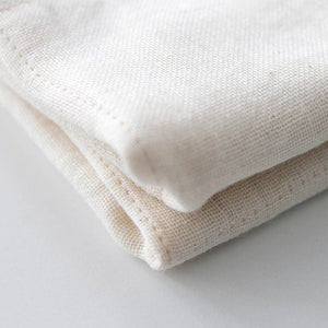 organic cotton face towel in ivory