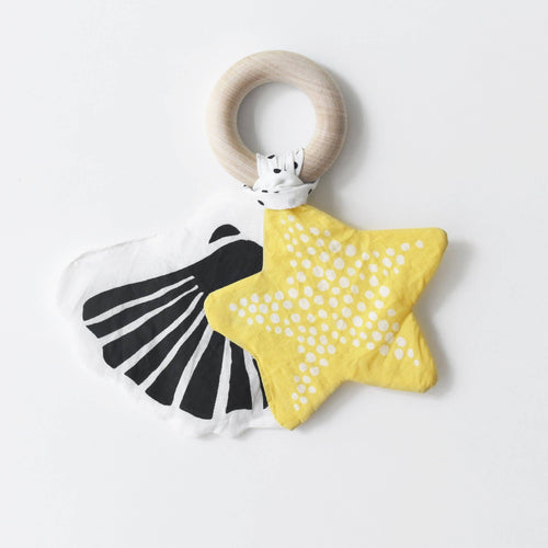 crinkle teether - starfish