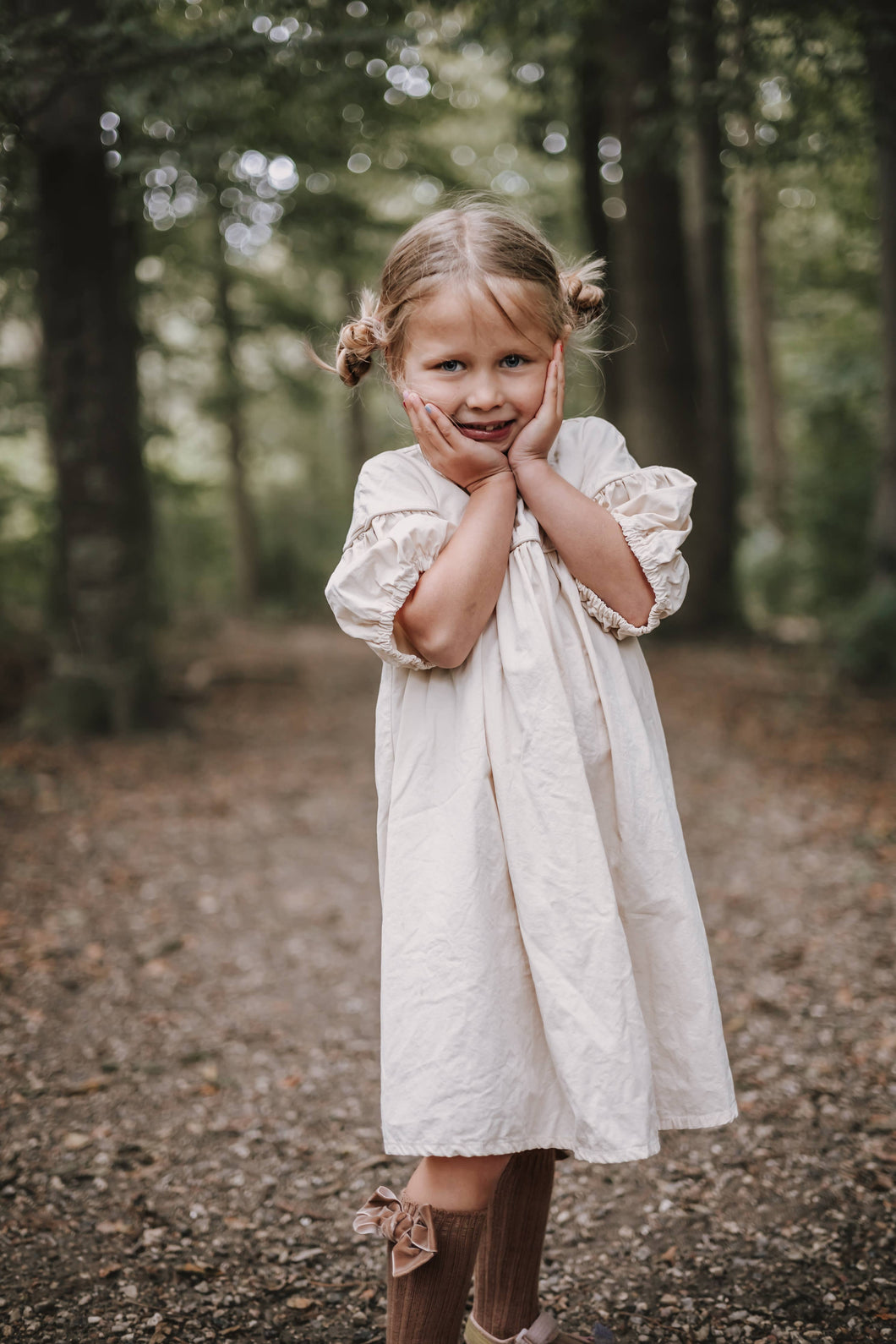 eloise organic cotton dress in cream