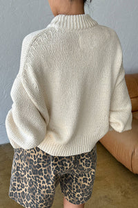 zoe cotton sweater in naturel