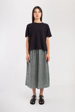 Load image into Gallery viewer, floral jacquard skirt in mineral green