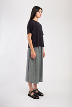 Load image into Gallery viewer, floral jacquard skirt in mineral green