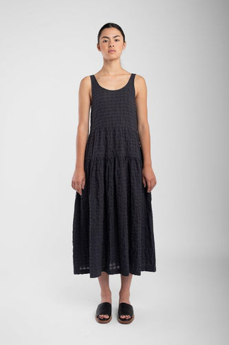 ira dress in faded black