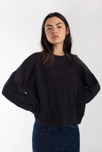 Load image into Gallery viewer, lace pullover in black