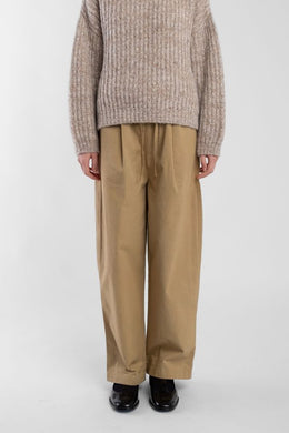 ochre tie trouser
