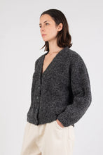 Load image into Gallery viewer, twist cardigan in charcoal