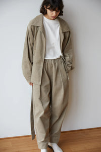 drawcord pant in stone