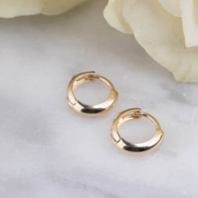 Load image into Gallery viewer, 14kt gold mini hoops
