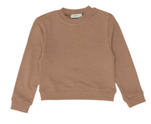 Load image into Gallery viewer, kids saxo organic cotton sweatshirt in taupe