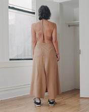 Load image into Gallery viewer, apron dress in bath brown