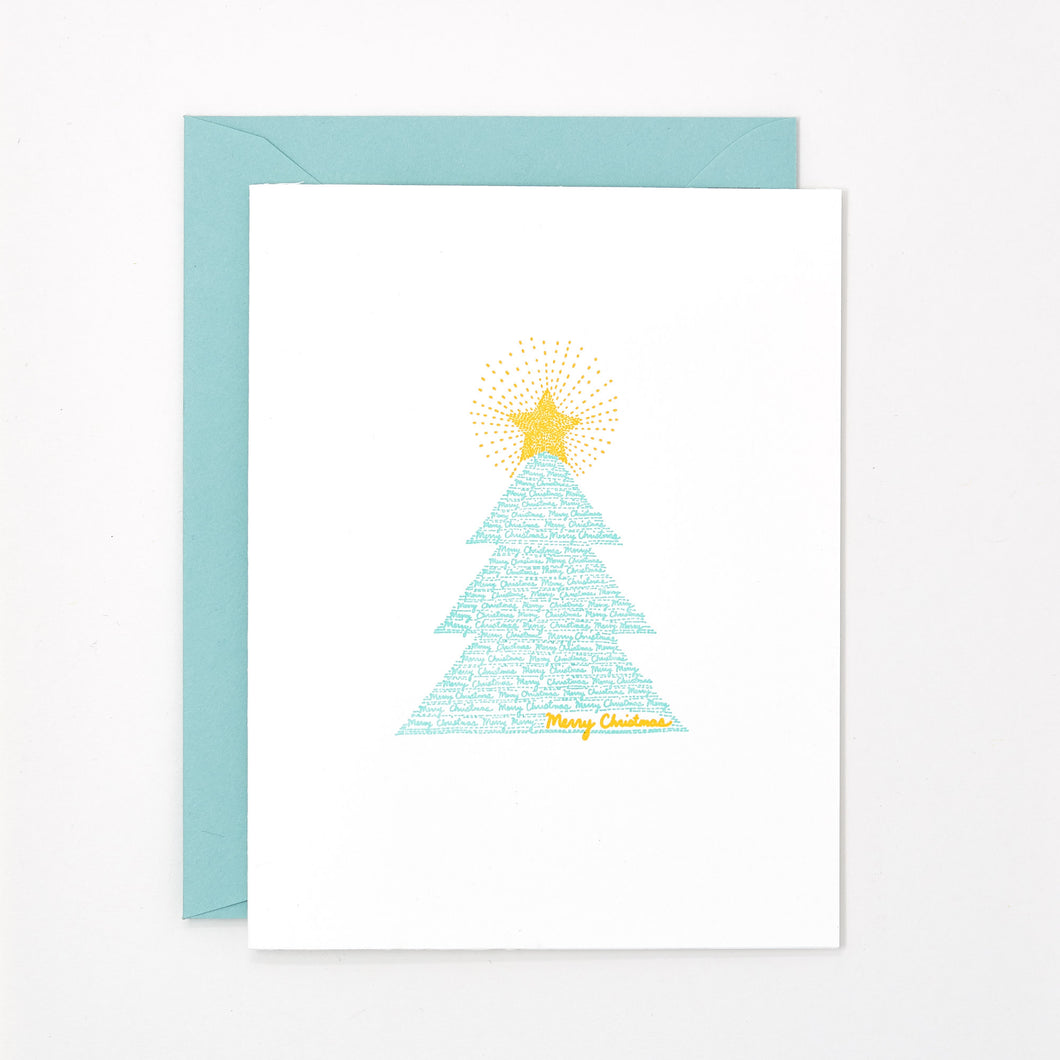 christmas tree card box set