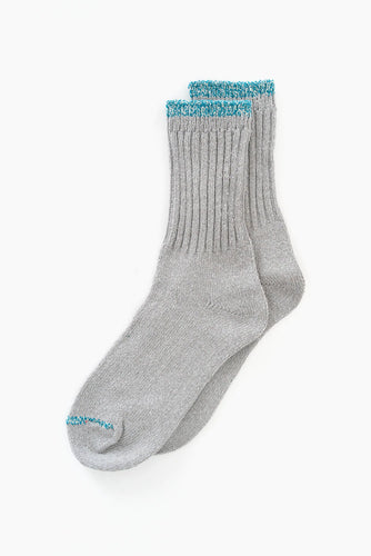 silk cotton sock in light grey