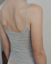 Load image into Gallery viewer, bamboo jersey tank top in melange grey