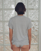 Load image into Gallery viewer, tee shirt in melange grey