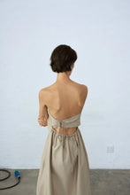 Load image into Gallery viewer, strapless dress in toasted