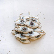 Load image into Gallery viewer, evil eye lavender sache ornament